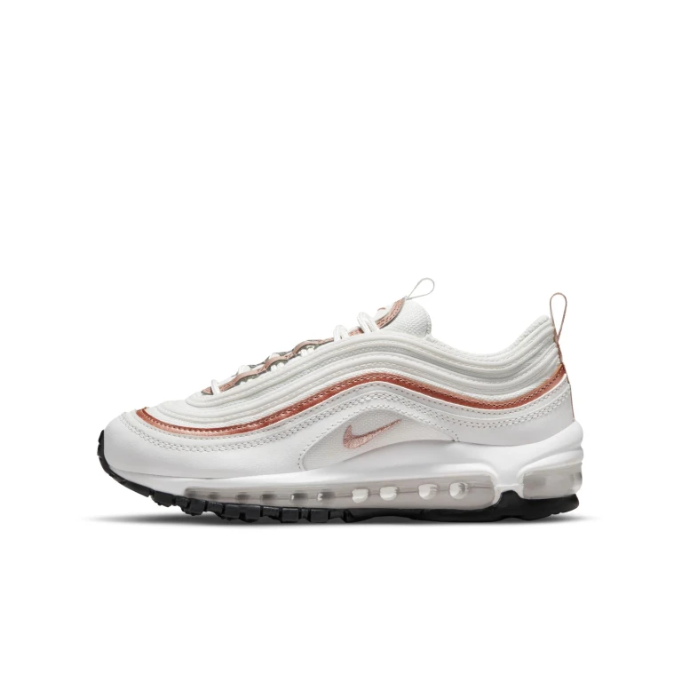 Grade School Air Max 97 Gs 'White Metallic Red Bronze' Sneakers