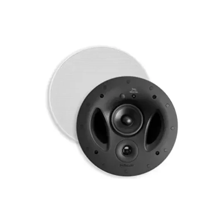 70-RT 3-Way In-Ceiling Speaker (2.5? Driver, 7? Sub) - The Vanishing Series Power Port Paintable Grille Dual Band-Pass Bass Ports White
