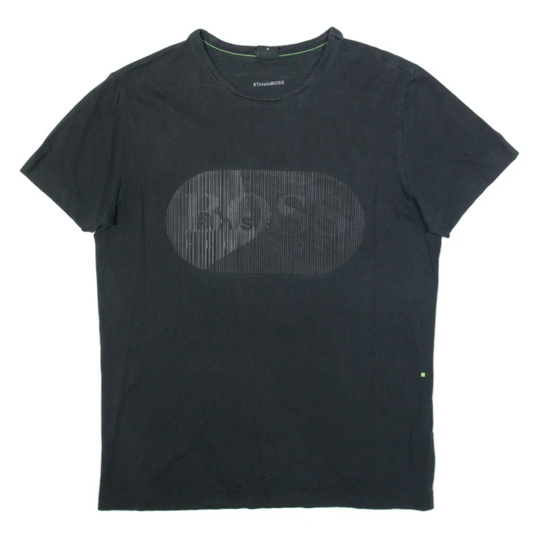 HUGO BOSS Mens T-Shirt Black M