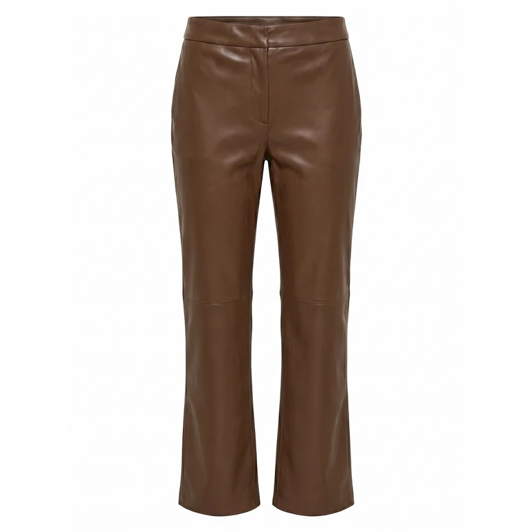 Maxmara `S Leather-Look Pants