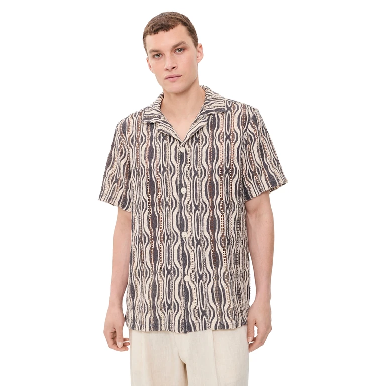 OAS Zefi Cuba Shirt Dark Blue M