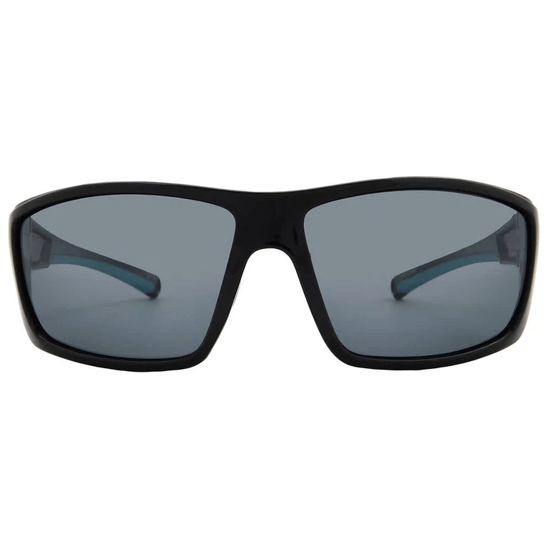 BGFL 25 425 Polarized Smoke Mirror Wrap Mens Sunglasses 10270147.CGR BLKSMK