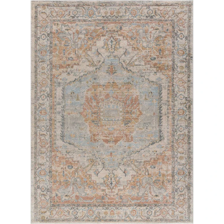 Vaeda Blue & Beige Thick Luxe Rug