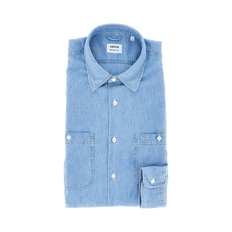 ASPESI 'New C Slim' cotton denim shirt Man M