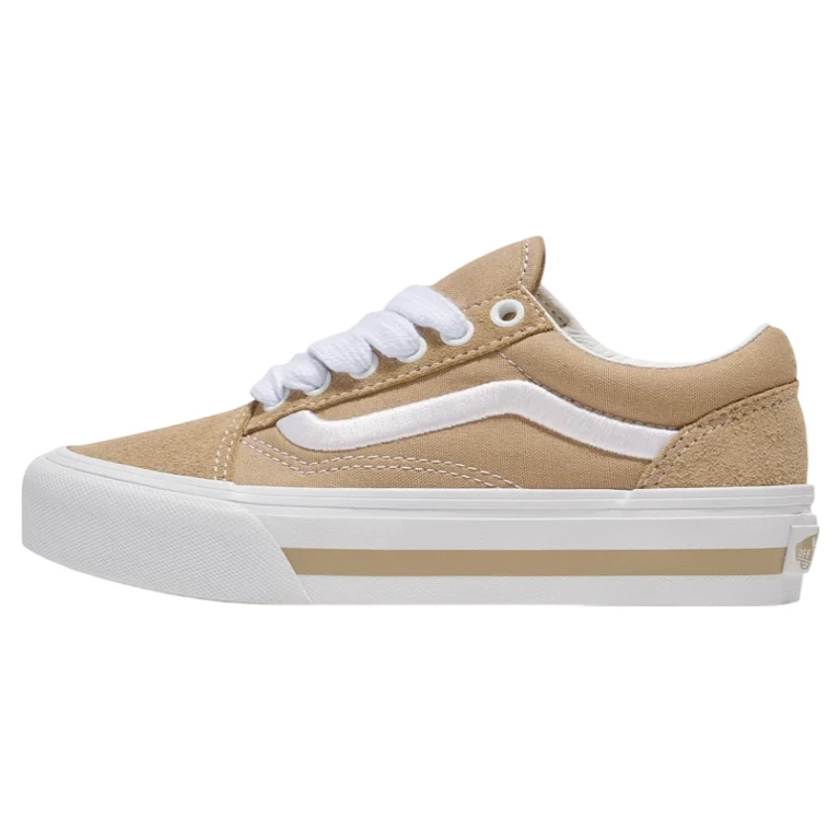 [vn0009pdkhk] Youth Vans Old Skool Platform - Khaki