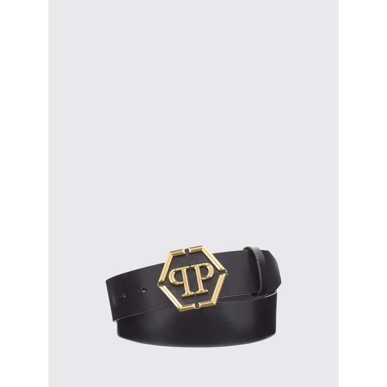Bovine Leather Belt with Hexagon Monogram Buckle (FACAMVA0771PLE010N0293)
