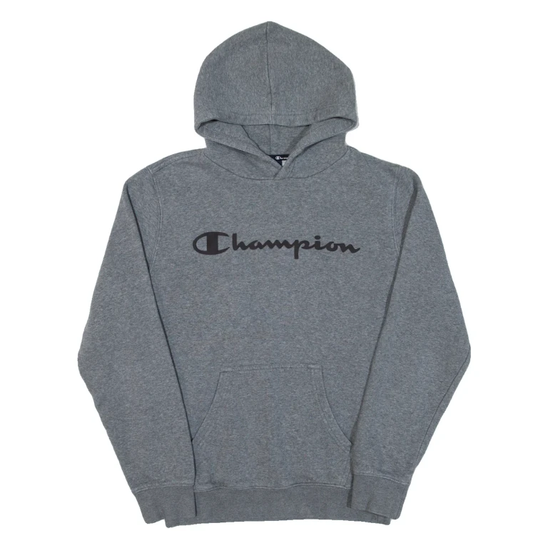 CHAMPION Mens Grey Hoodie M