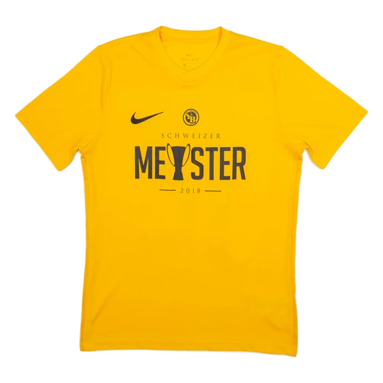 NIKE Mens Football Shirt Jersey Yellow M