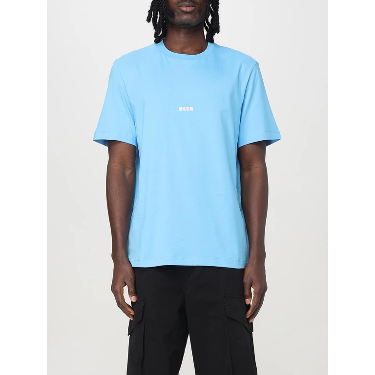MSGM T-Shirt Men color Turquoise (3840MM50025700284)