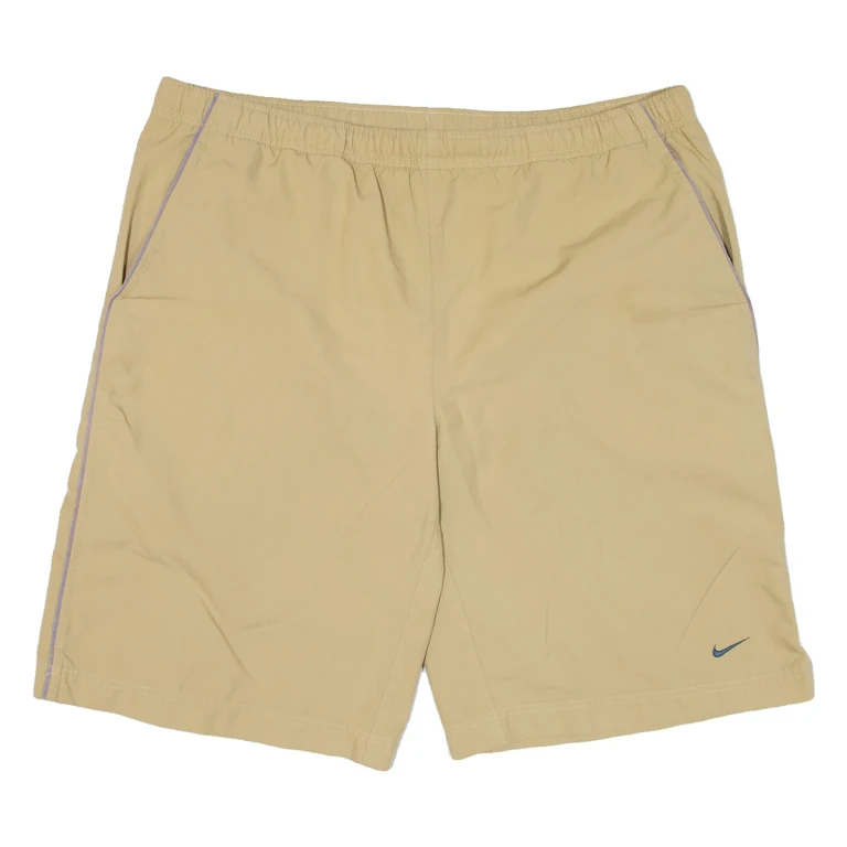NIKE Mesh Lining Mens Swimming Shorts Beige Relaxed L W38