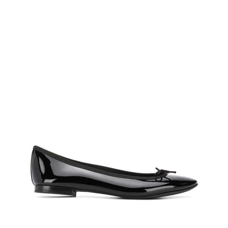 Repetto Bow Detail Patent Ballerina Shoes