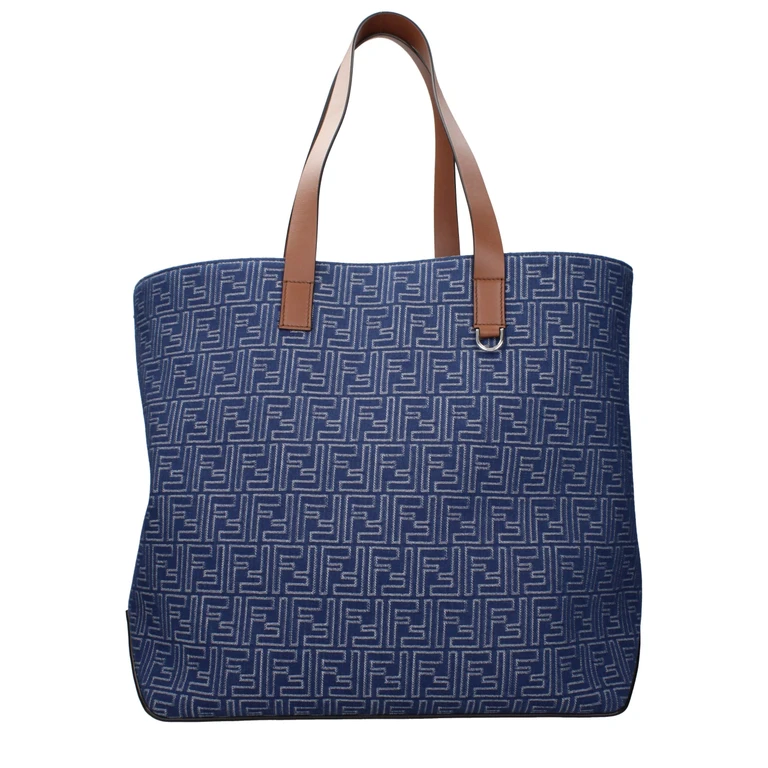 Fendi Blue Fabric Shoulder Bag - Men