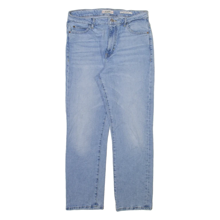 GUESS Womens Jeans Blue Slim Straight W30 L26