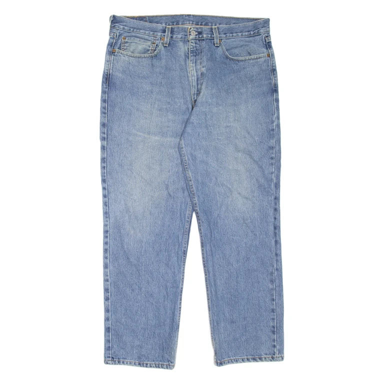 LEVI'S 550 Jeans Mens Blue Relaxed Tapered Stone Wash W36 L30
