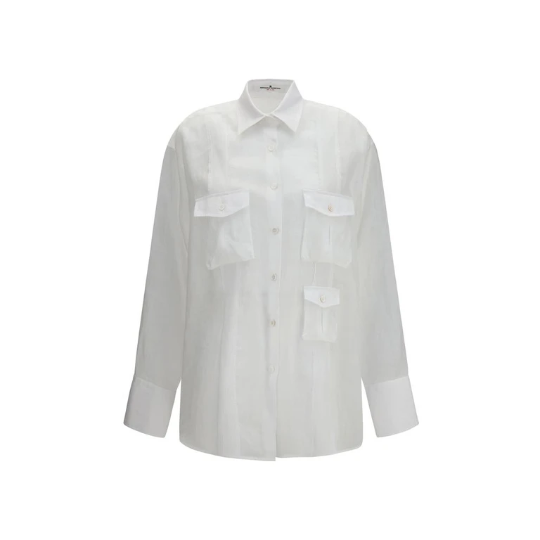 White Ramie Shirt - Women