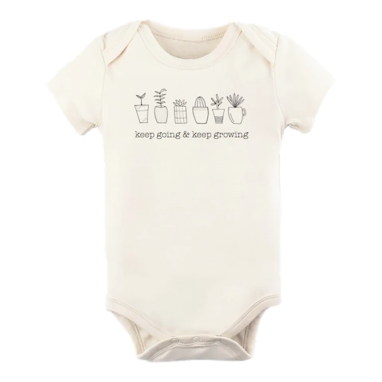Keep Going & Keep Growing Organic Cotton Baby Bodysuit