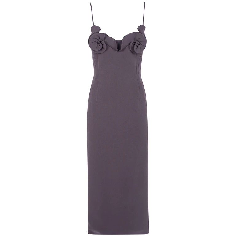 Dress Wool Blend "Midi 90'S"