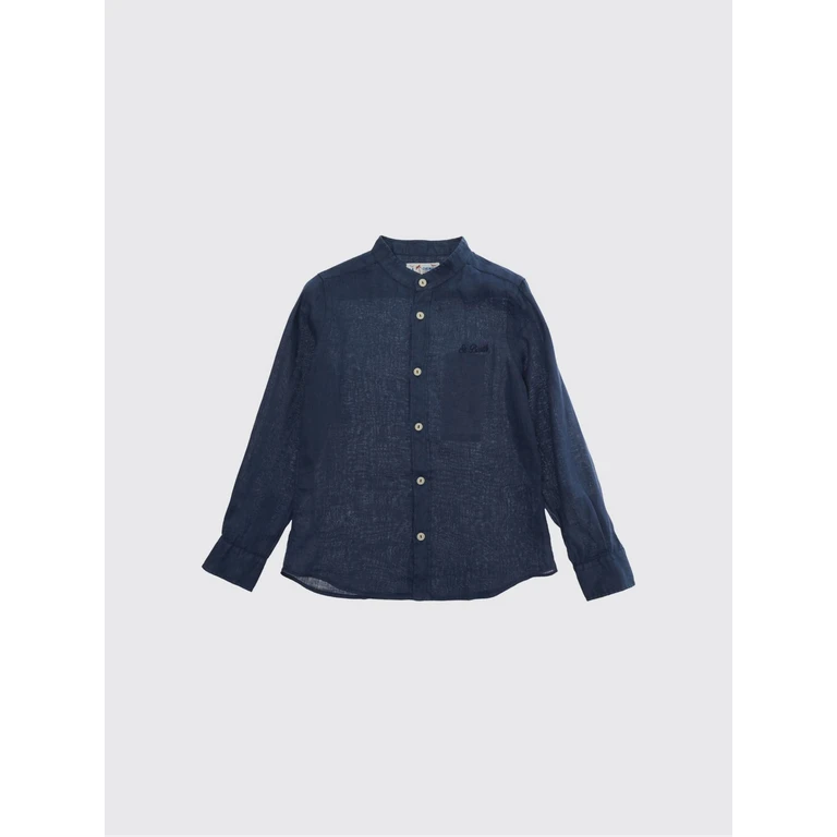 Boy's Long-Sleeved Linen Shirt with French Collar (PAT000100119L)