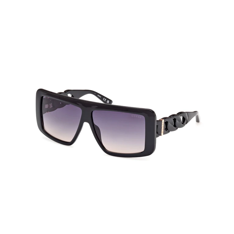 Smoke Gradient Rectangular Ladies Sunglasses GU00109 01B 60
