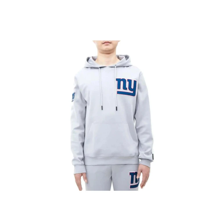 NFL New York Giants Logo Blended Men Hoodie Grey