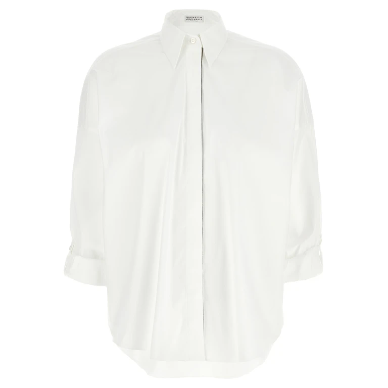 Brunello Cucinelli White Cotton Blouse - Women