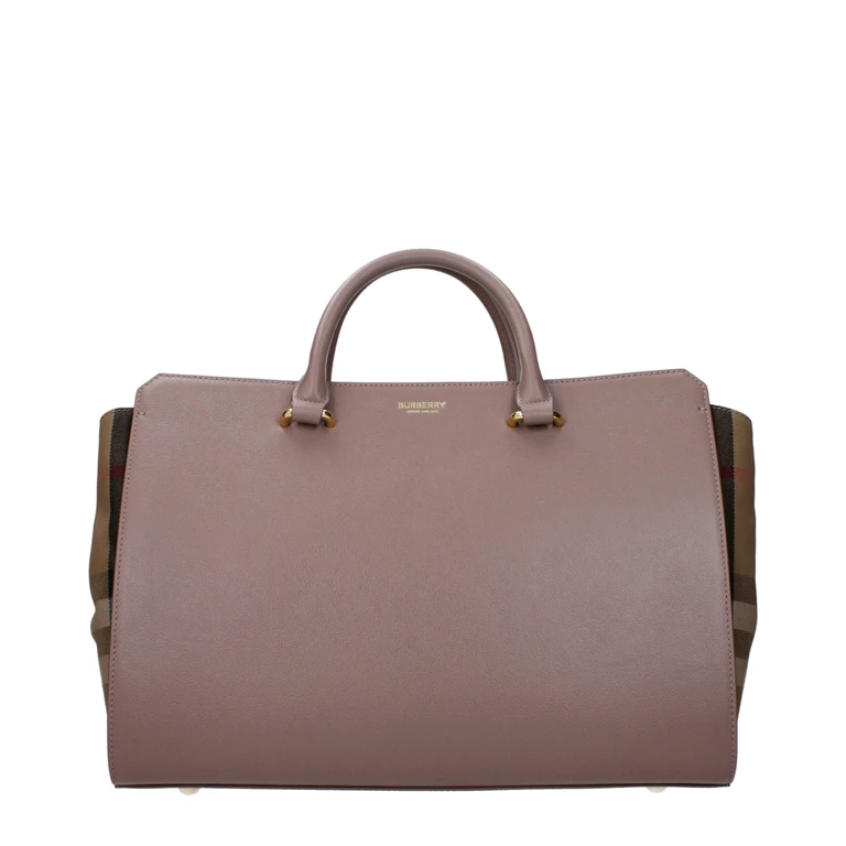Burberry Gray Leather Handbag Bag - Women