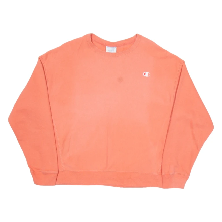 CHAMPION Womens Sweatshirt Pink 2XL