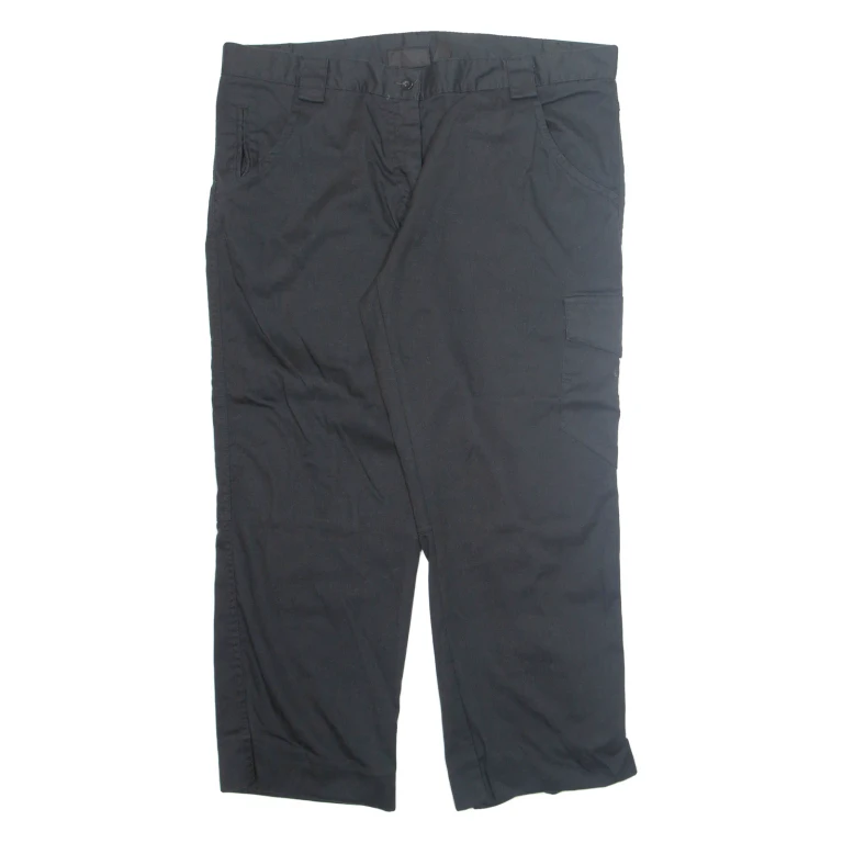 DICKIES Cargo Womens Trousers Black Regular Tapered W38 L27