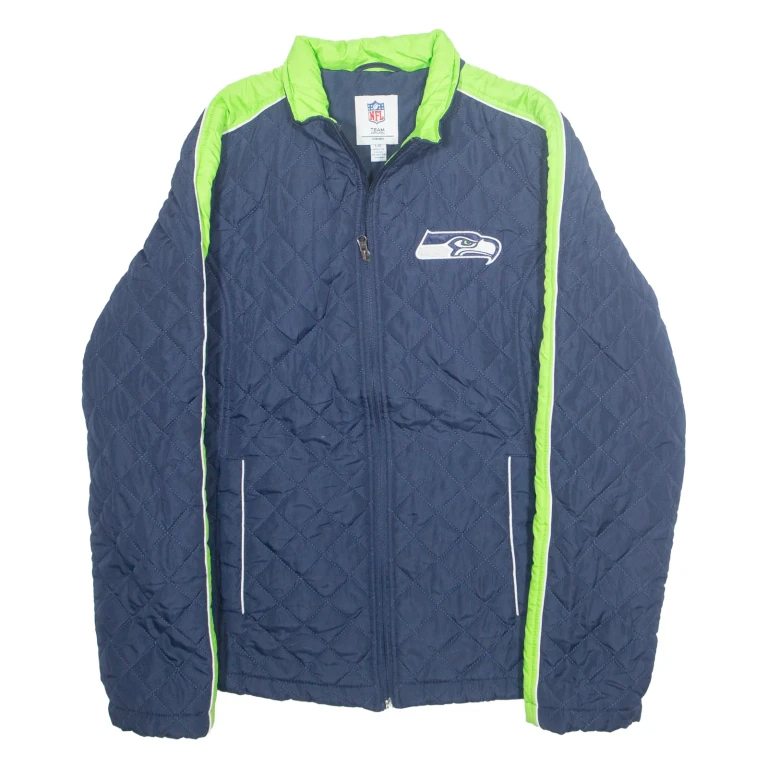 NFL Womens Quilted Jacket Blue USA L