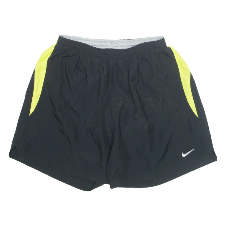 NIKE Mesh Lined Mens Sports Shorts Black S W26