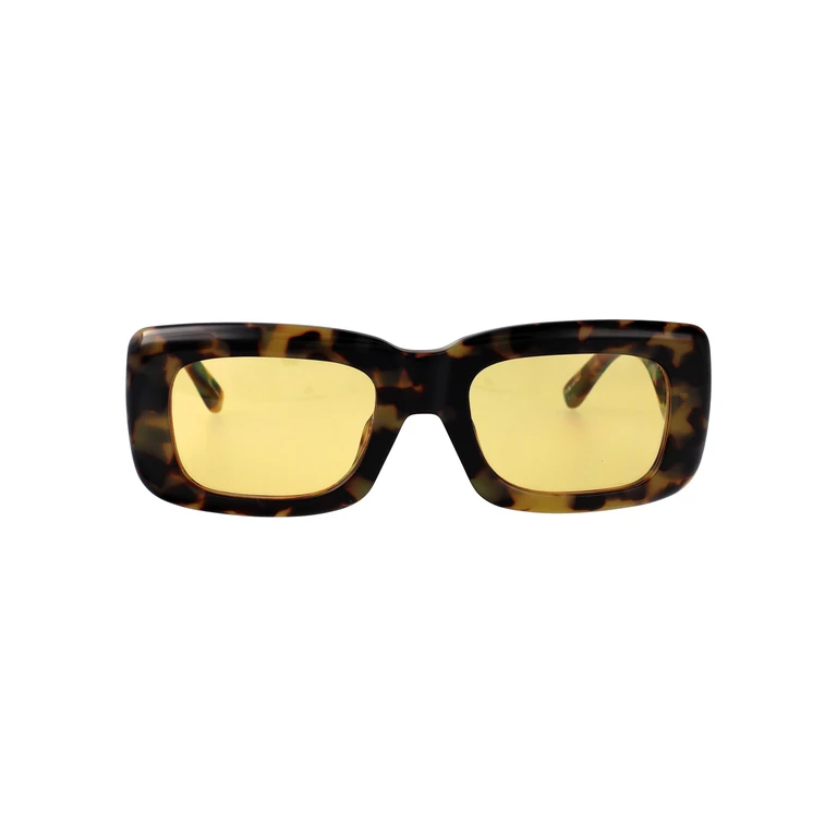The Attico Attico3c28sun C28 T-shell/silver/yellow Acetate Sunglasses - Women