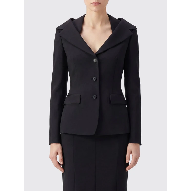 McQueen Single-Breasted Wool Blazer with a Slim Fit and Notched Lapels (865434QJAAC1000)