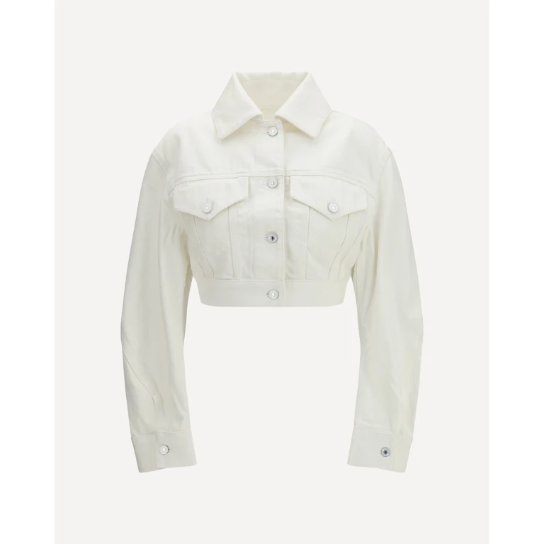 Chaqueta de mezclilla cruda Givenchy Cocoon con efecto invertido mujer talla 38