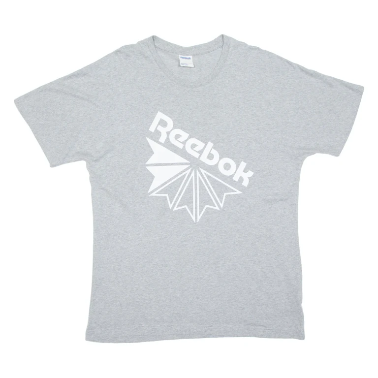 REEBOK Oversized Womens T-Shirt Grey M