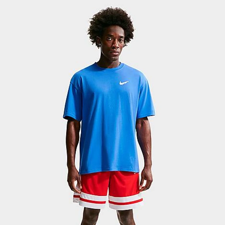 Nike Men's Basketball Locker Graphic T-Shirt in Pacific Blue Size: Small