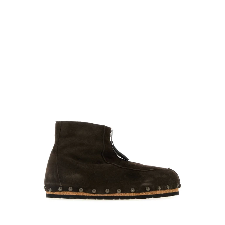 Dark Brown Suede Ankle Boots Md77_77 Stivali - Men