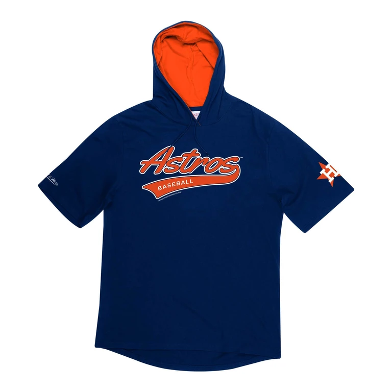 Men's MLB Short Sleeve Hoody Houston Astros Hoodies