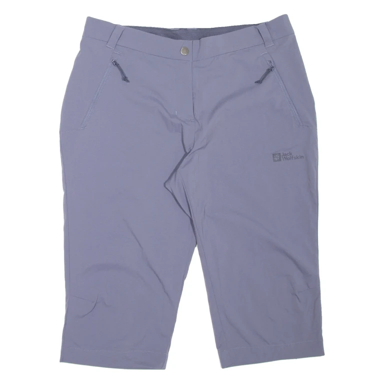 JACK WOLFSKIN Outdoor Womens Casual Shorts Blue UK 12 W30