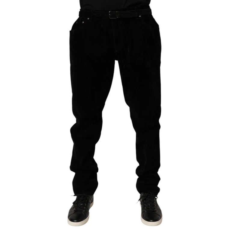 Dolce & Gabbana Black Cotton Slim Fit Denim Trouser Jeans Viscose Elastane - Men