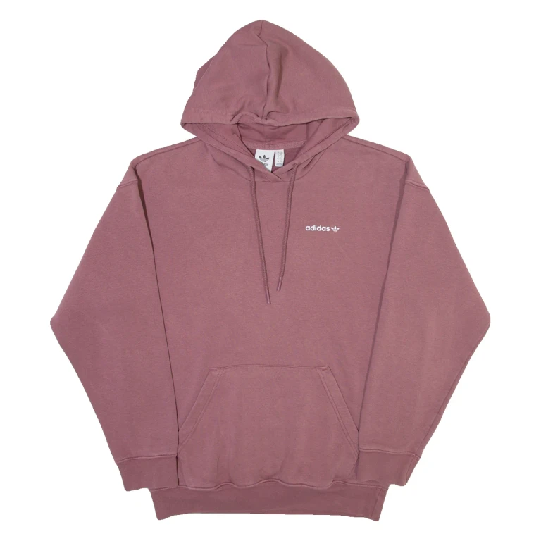 ADIDAS ORIGINALS Womens Maroon Hoodie UK 10
