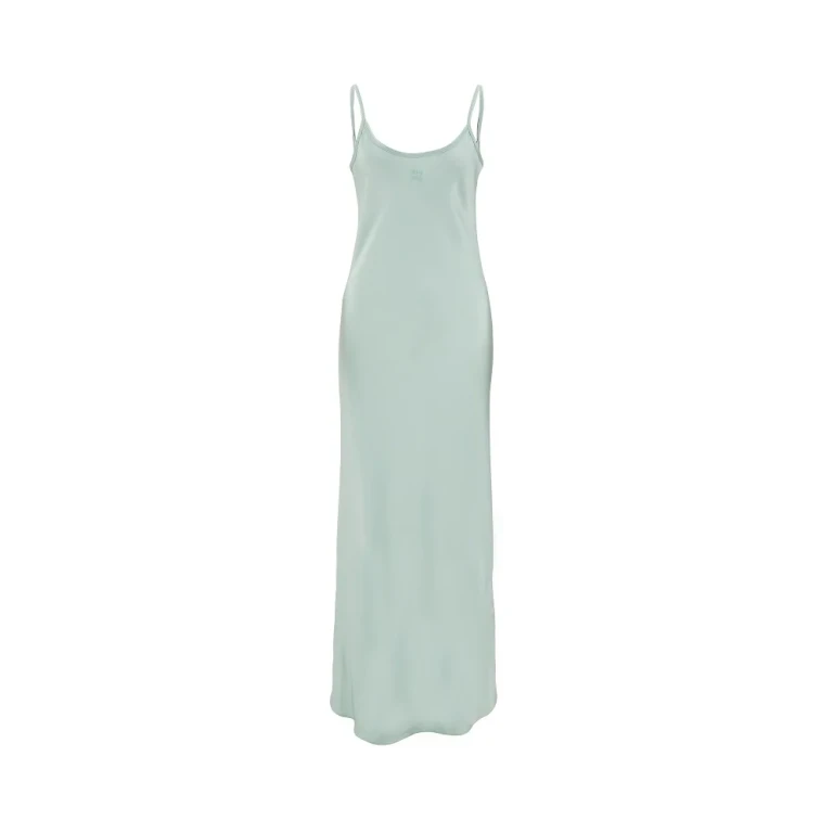 Satin long slip dress Woman 40