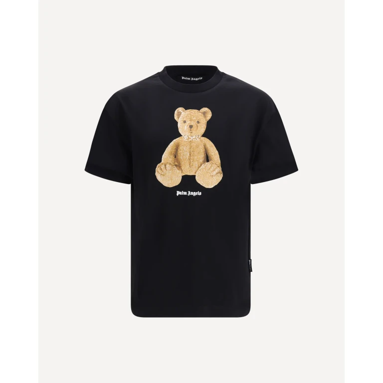 PALM ANGELS Cotton Bear print T-shirt Male L