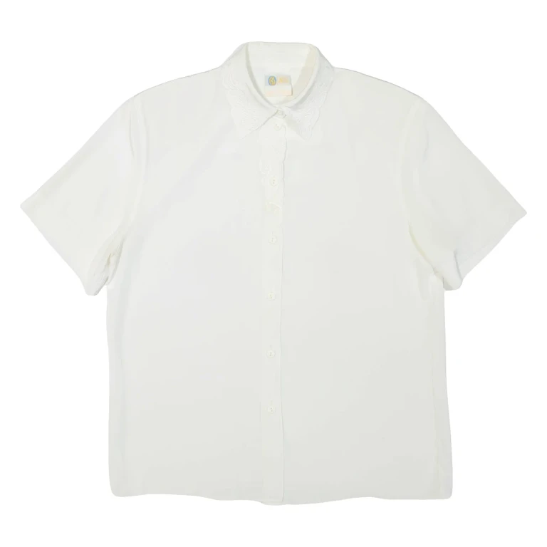 YOUR SIXTH SENSE Womens Shirt Cream Collared L
