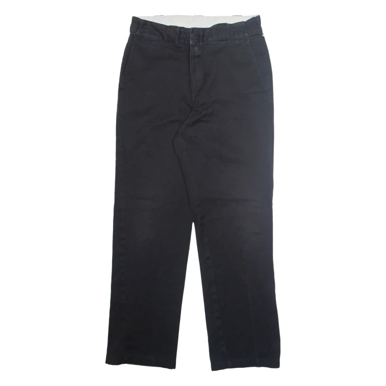 DICKIES Chino Mens Trousers Black Regular Straight W32 L32