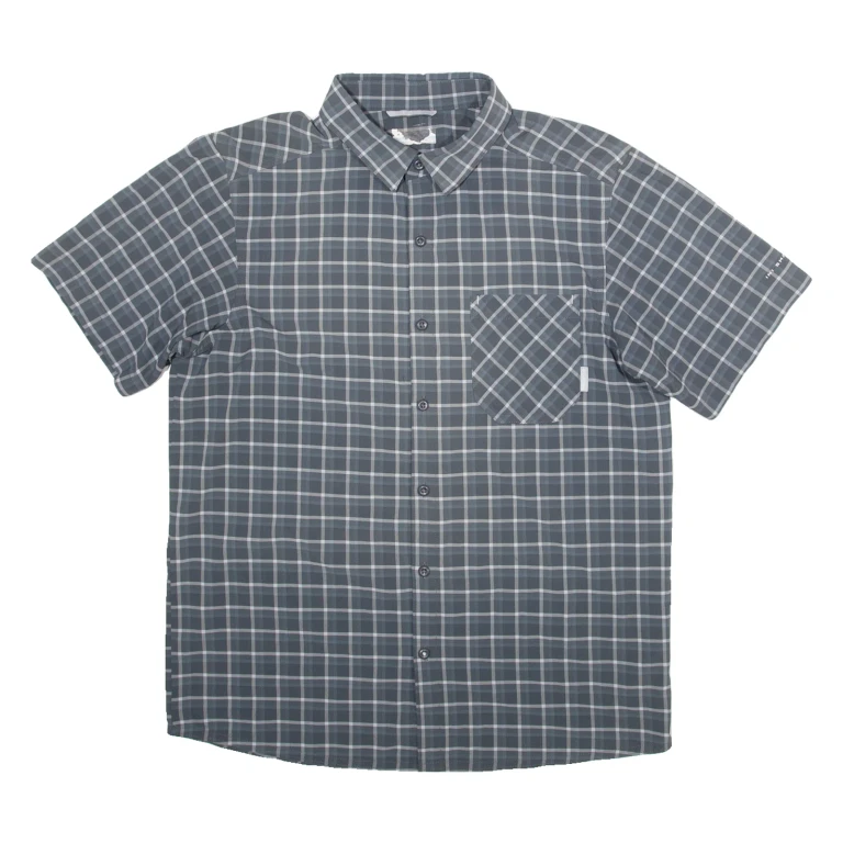 COLUMBIA Mens Shirt Grey Check M