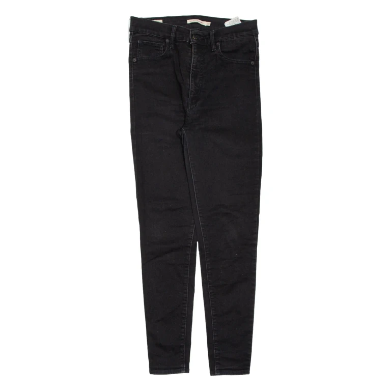 LEVI'S Mile High BIG E Womens Jeans Black Slim Skinny W28 L28