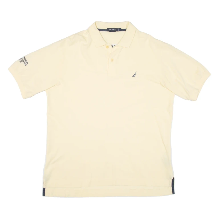 NAUTICA Mens Polo Shirt Yellow L