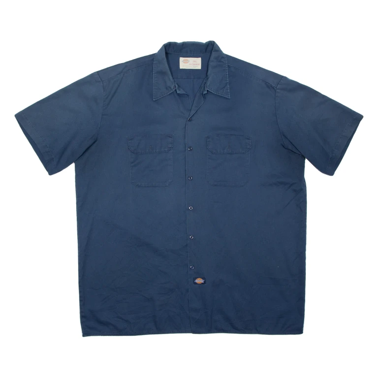 DICKIES Mens Worker Shirt Blue 2XL