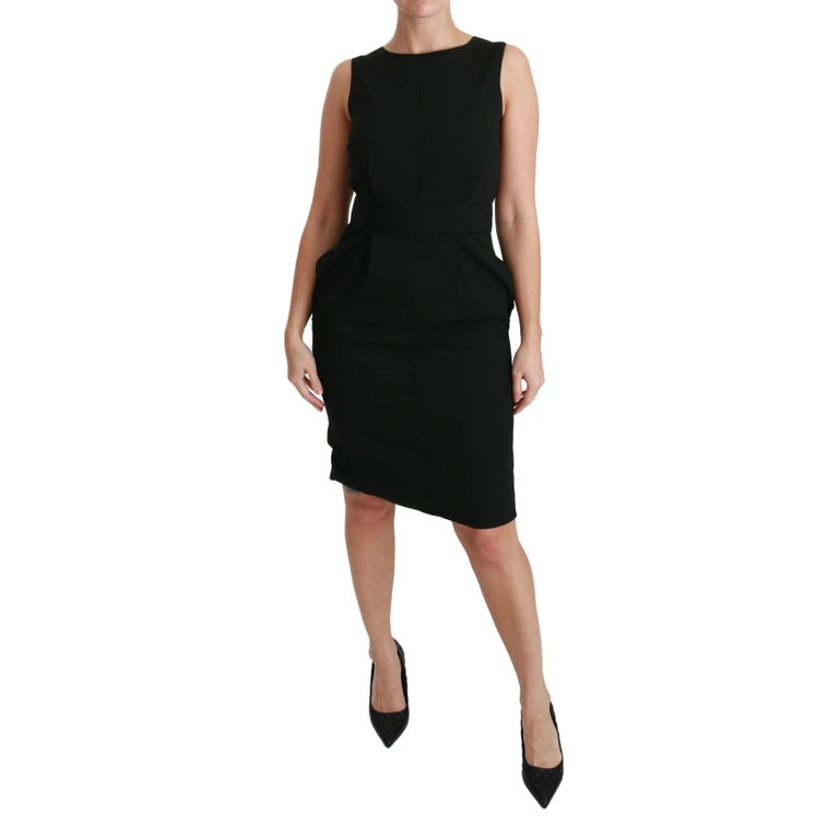 Dolce & Gabbana Black Sheath Stretch Formal Dress - Women