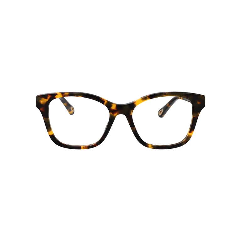 Chloé Ch0334o 007 Havana-havana-transparent Recycled Acetate Optical - Women